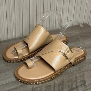 Vince Camuto Women’s Cooliann Hooded Thong Flat Sandals Size 8M Leather